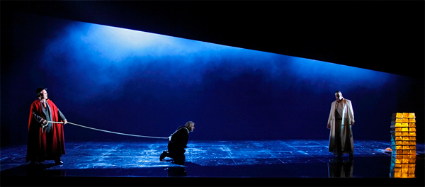 From the showing of the opera The Rhine Gold by the Finnish National Opera (photo: Heikki Tuuli)