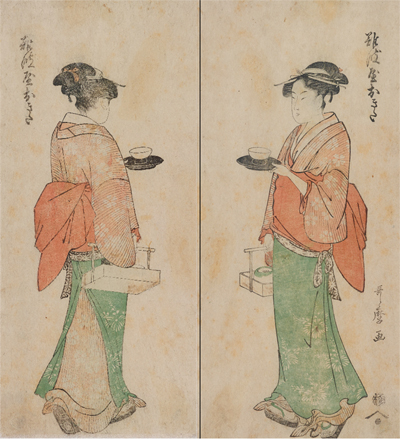 「難波屋おきた」喜多川歌麿筆　江戸時代・18世紀