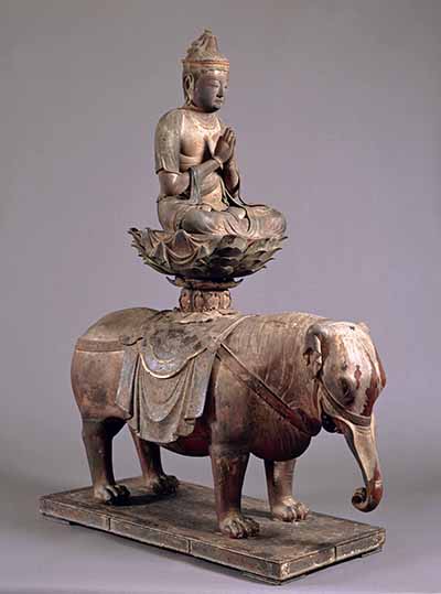 国宝　普賢菩薩騎象像　平安時代・12世紀