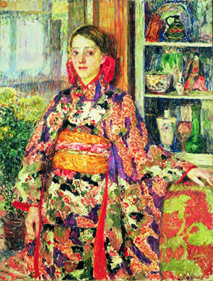 児島虎次郎 《和服を着たベルギーの少女》 1911年 / 116.0 × 89.0 cm / 油彩・カンヴァス