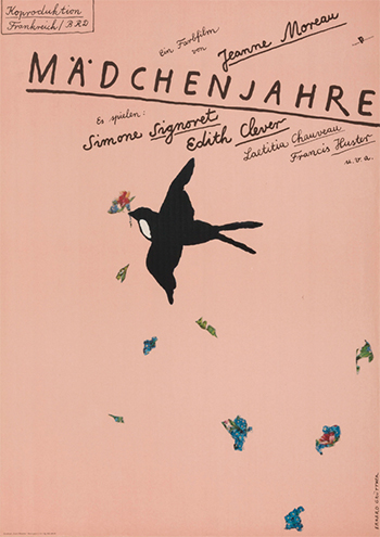『ジャンヌ・モローの思春期』　（1979年／フランス＝西ドイツ／ジャンヌ・モロー監督）東ドイツ版　ポスター：エアハルト・グリュットナー（1981年）　フィルムセンター所蔵