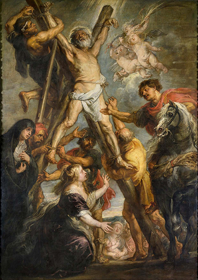 ペーテル・パウル・ルーベンス《聖アンデレの殉教》1638-39年 油彩／カンヴァス　マドリード，カルロス・デ・アンベレス財団　Fundación Carlos de Amberes, Madrid