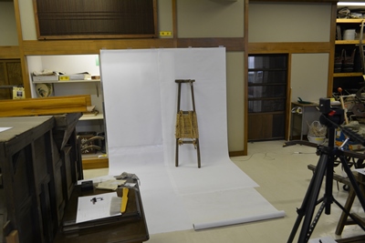 写真撮影用のスタジオも作ります（川和小学校ふれあい郷土館にて）