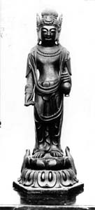 銅造観音菩薩立像