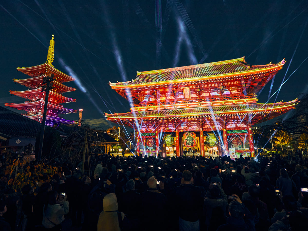 「浅草寺　宝蔵門・五重塔・二天門　カルチャーアートナイト＆伝法院特別観覧ツアー造成事業の画像