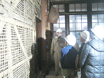 Tour of restoration and repair site at the Important Cultural Property, Old Nakano's Residence