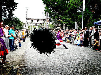 Festival of the Shrine in Ookawakamimirabu Shine (Kami City, Kochi)