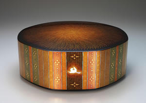MUROSE Kazumi, Octagonal box, 'Colored Lights'