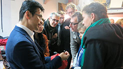 Information exchange with craftspeople in Paris
