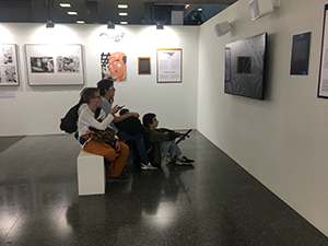 The completed venue for the “Languages, Objects and Beasts” exhibition