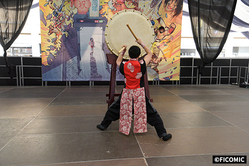 Japanese drum performance by Taiko Enishi.