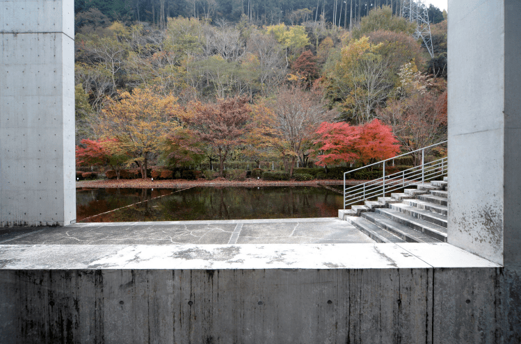 09_静水の庭から流水の庭を望む