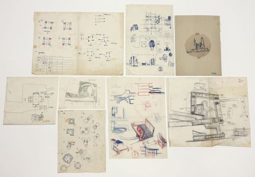 KIKUTAKE Kiyonori｜Tatebayashi City Hall, Sketches｜©KIKUTAKE Kiyonori