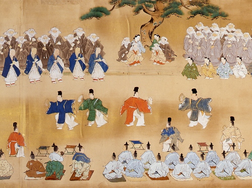 A picture scroll depicting festival ceremonies at Kasuga-Wakamiya Shrine (middle volume, Kasugataisha Shrine, Nara)