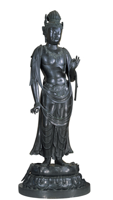 National Treasure, Standing statue of Candraprabha (Yakushi-ji, Nara) © Asakaen
