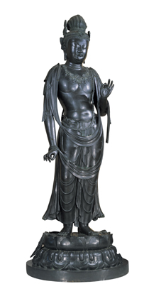 National Treasure, Standing statue of Candraprabha (Yakushi-ji, Nara) © Asakaen