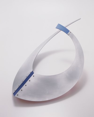 Minato Nakamura, 'blue' neck ornament Aluminum, 1990 Personal collection Photo: Hitoshi Nishiyama