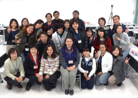 Photo with the students of the