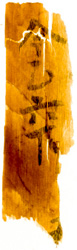 選叙（勤務評価を数年分まとめて昇進を決定する）に使用された木簡の削屑