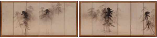 「松林図屏風」(綴プロジェクトによる高精細複製)