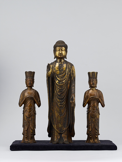 重要文化財 阿弥陀如来および両脇侍立像(善光寺式)