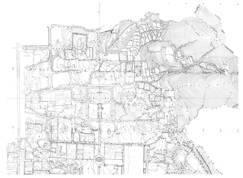 東大寺旧境内地形実測図（1959年実測）