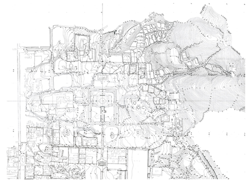 東大寺旧境内地形実測図(1959年実測)