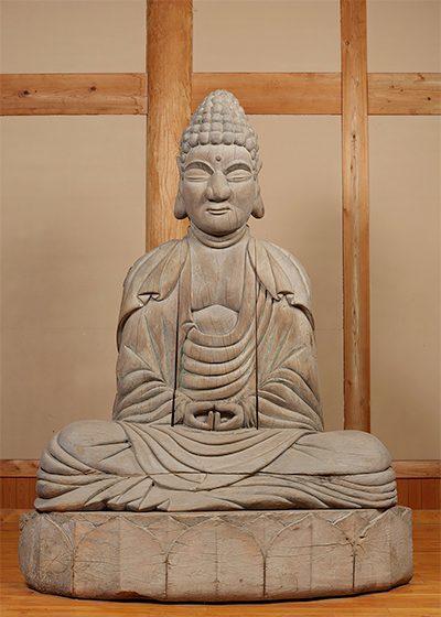 宮崎県指定有形文化財 木喰作 阿弥陀如来坐像(五智如来のうち) 江戸時代 寛政6年(1794) 宮崎・西都市