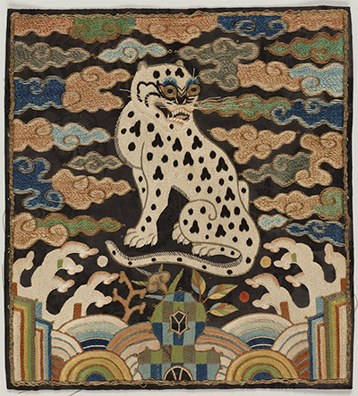 紋章（胸背）　朝鮮時代・19世紀　東京国立博物館蔵