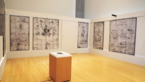 法隆寺金堂壁画写真ガラス原板 デジタルビューアとグラフィックパネル(複製) 展示期間:8/1~翌1/28
