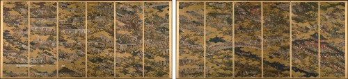 国宝「洛中洛外図屏風(舟木本)」岩佐又兵衛筆 江戸時代・17世紀 東京国立博物館所蔵