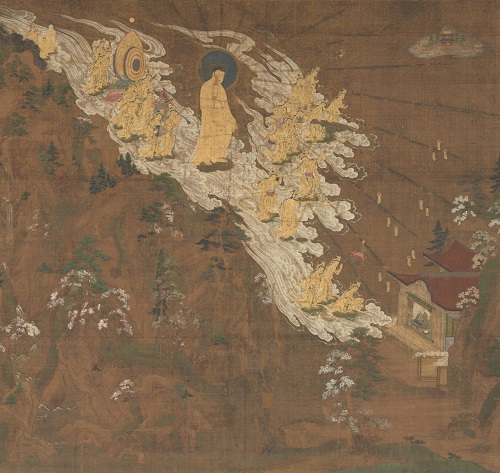 国宝 阿弥陀二十五菩薩来迎図(早来迎) 京都・知恩院蔵 【11月6日~12月1日展示】