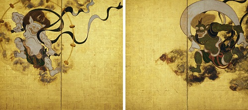 国宝 風神雷神図屏風 俵屋宗達筆 江戸時代 17世紀 京都・建仁寺蔵【通期展示】
