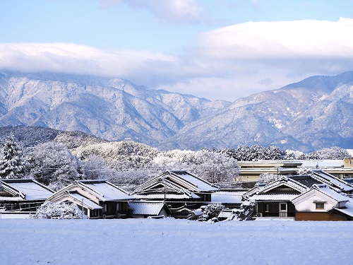 正二位 受賞作品「橘集落の雪景色」(撮影:白水 泉)