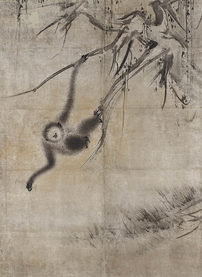 重要文化財 枯木猿猴図 長谷川等伯筆 桃山時代 16世紀 京都・龍泉庵蔵