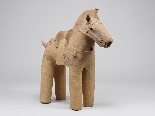 馬形埴輪　群馬県大泉町出土　古墳時代・6世紀　東京国立博物館蔵