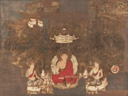 釈迦霊鷲山説法図（法華堂根本曼陀羅）　米国・ボストン美術館