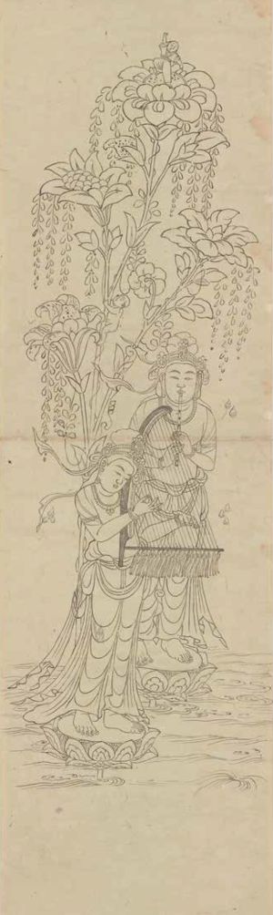 重要文化財　東大寺戒壇院扉絵図　奈良国立博物館