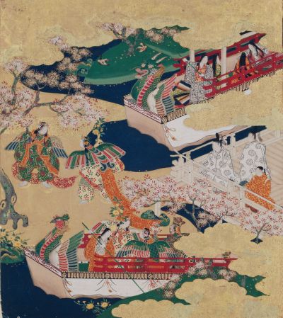 重要文化財　源氏物語画帖　胡蝶　土佐光吉・長次郎筆　安土桃山～江戸時代　17世紀　京都国立博物館【10月6日～11月29日展示】