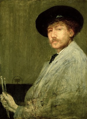 《灰色のアレンジメント:自画像》1872年,デトロイト美術館 (C)Detroit Institute of Arts, USA/ Gift of Henry Glover Stevens/ The Bridgeman Art Library