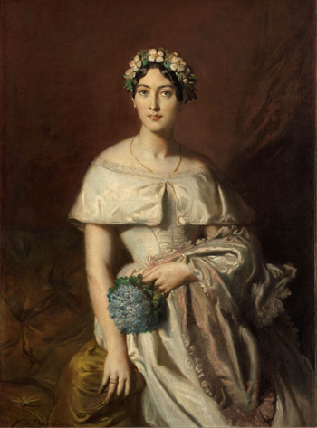 テオドール・シャセリオー《カバリュス嬢の肖像》　1848年　油彩・カンヴァス　カンペール美術館　Collection du musee des beaux-arts de Quimper