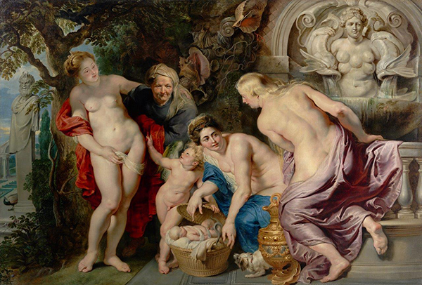 ペーテル・パウル・ルーベンス《エリクトニオスを発見するケクロプスの娘たち》1615-16 年 油彩/カンヴァス ファドゥーツ/ウィーン,リヒテンシュタイン侯爵家コレクション ©LIECHTENSTEIN. The Princely Collections, Vaduz-Vienna