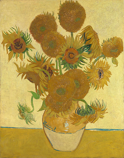 フィンセント・ファン・ゴッホ《ひまわり》1888年 油彩・カンヴァス 92.1×73cm ©The National Gallery, London. Bought, Courtauld Fund, 1924