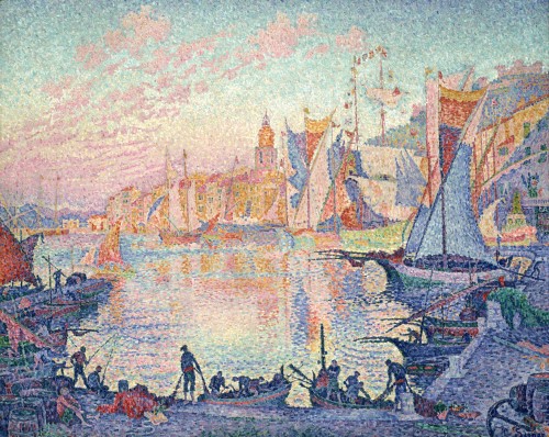 ポール・シニャック《サン＝トロペの港》1901-1902年 油彩・カンヴァス 国立西洋美術館