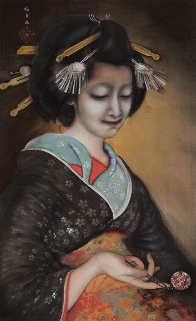 甲斐荘楠音《島原の女(京の女)》1920(大正9)/個人蔵