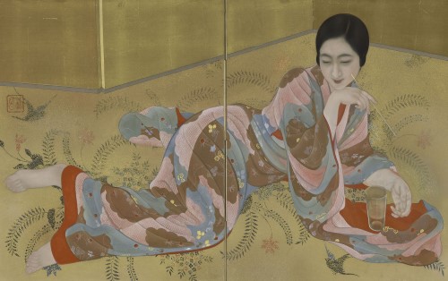 甲斐荘楠音《春》1929(昭和4)/メトロポリタン美術館蔵
