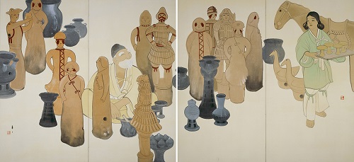 都路華香《埴輪》 1916年 京都国立近代美術館