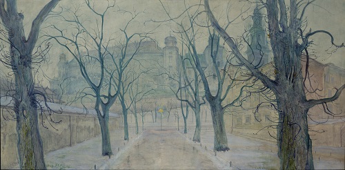 スタニスワフ・ヴィスピャンスキ《夜明けのプランティ公園》1894年、個人蔵(クラクフ国立博物館寄託)