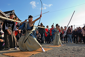 真巌寺での賀儀取諸礼（ブリ祭）