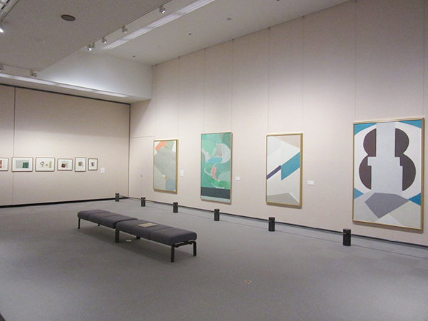 岡田謙三記念館の展示風景